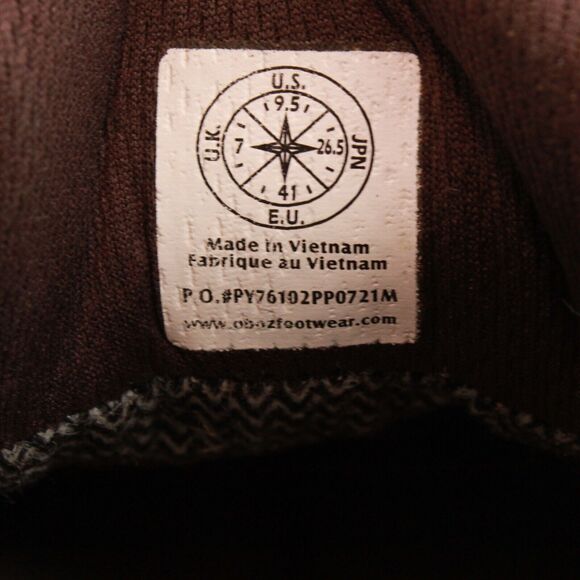 Oboz Sypes Low Leather B-DRY Hiking Shoes Womens 9.5 Brown Waterproof - Picture 12 of 12